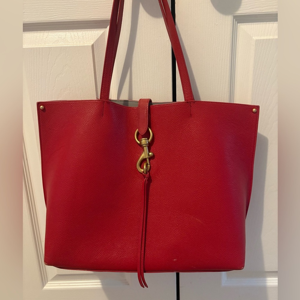 Rebecca Minkoff Megan, Red Leather Tote Bag